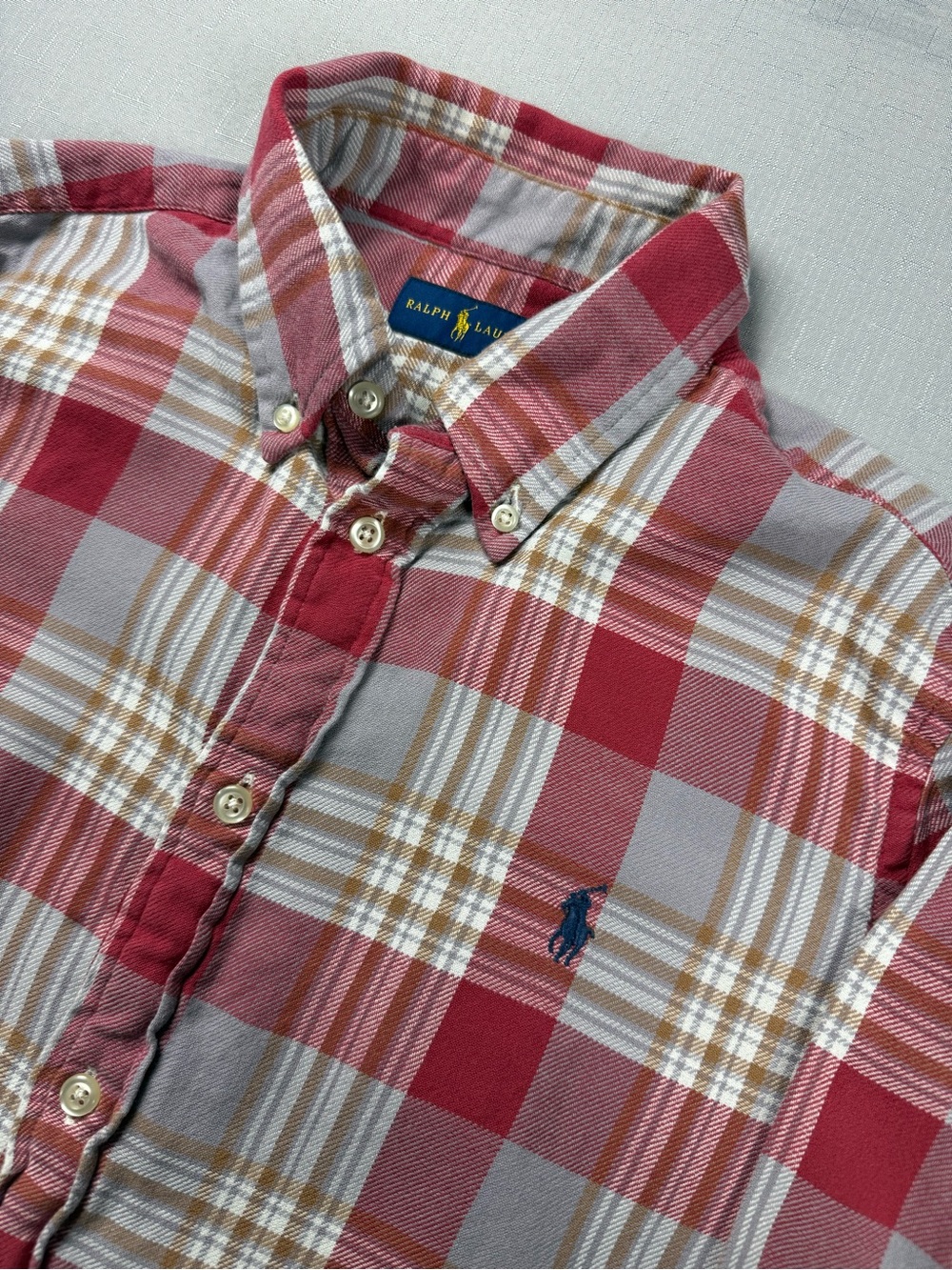 POLO RALPH LAUREN Men Classic Fit Casual Shirt Top Size M Long‎ Sleeves